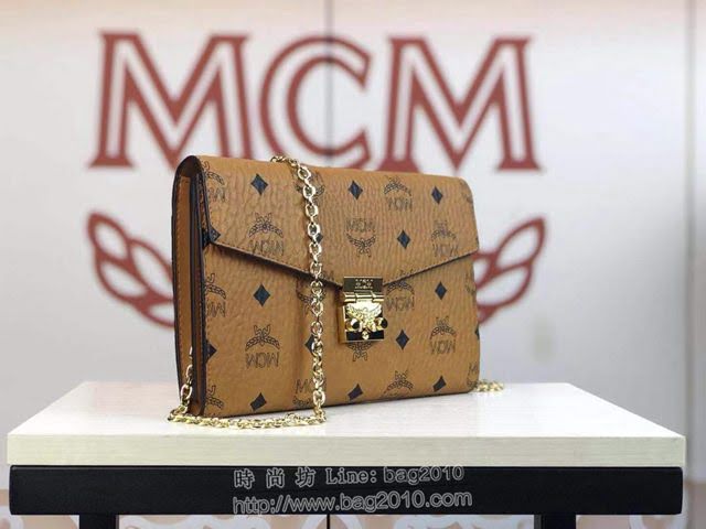 MCM錢包 原單新品 8088 Patricia斜挎包 可拆卸式鏈條 MCM女單肩包 MCM折疊翻蓋錢包  mdmc1310